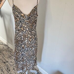 BCBG Paris Animal Print Midi Dress